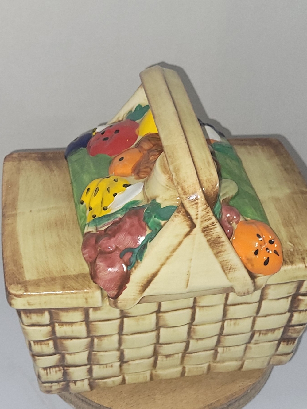 Vintage Picnic Basket Cookie Jar!